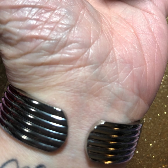 VINTAGE GENOA LAPIS LAZULI CZ WATCH BRACELET EUC - Picture 2 of 7